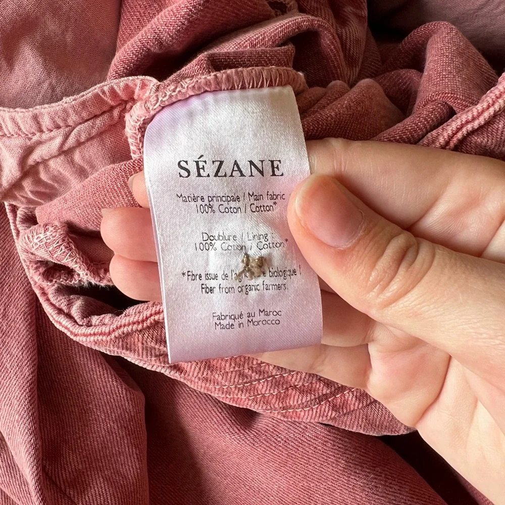 SÉZANE Sidney Dusty Rose Trousers Size 38/6 - Picture 8 of 13